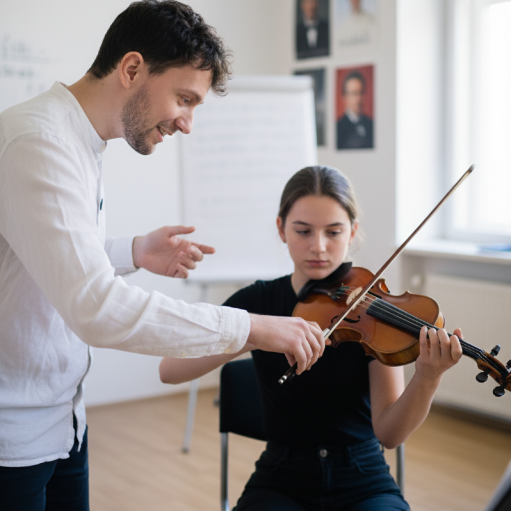 aula de violino online rozny iniciante avançado intermediário curso